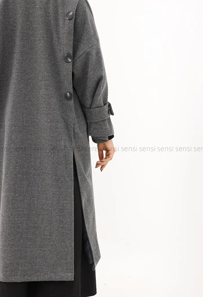 پالتو فوتر پشت دکمه آستر دارکد1004549