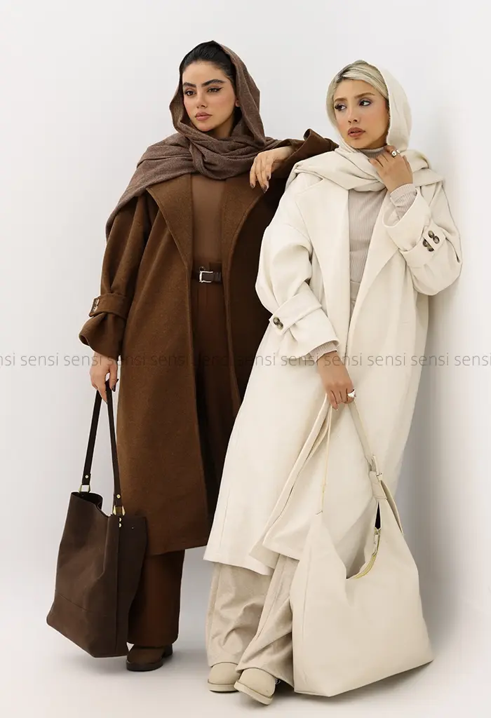 پالتو فوتر پشت دکمه آستر دارکد1004549