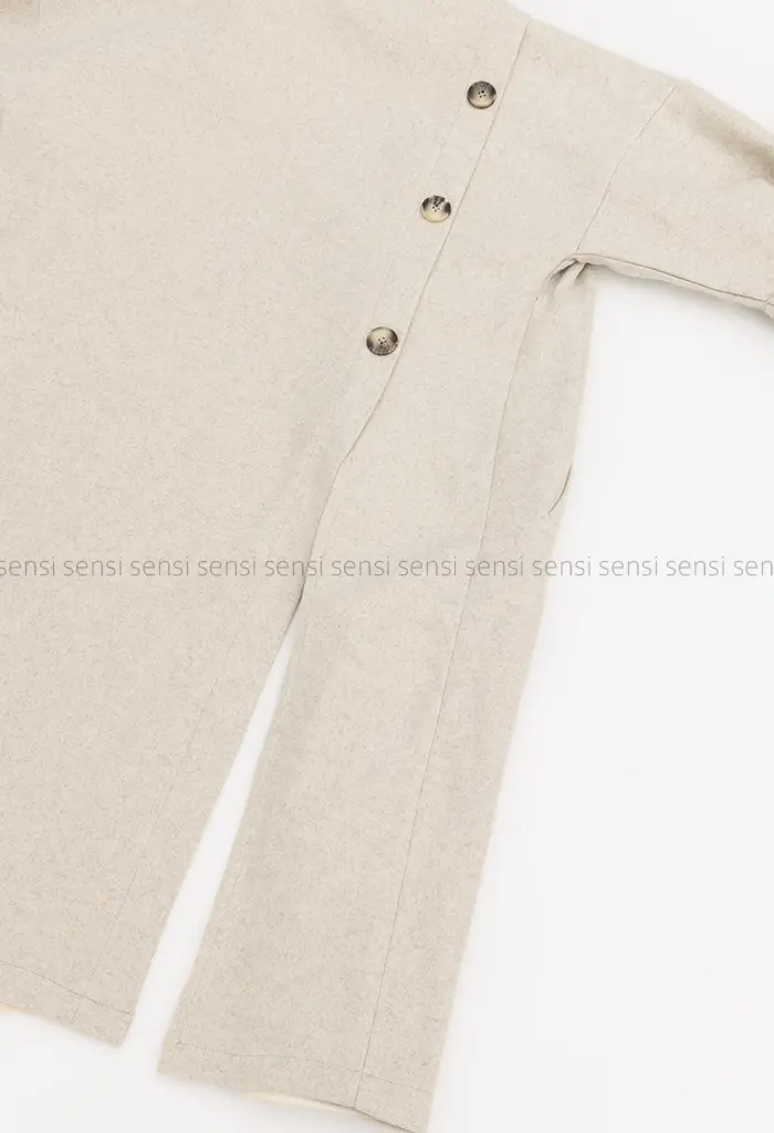 پالتو فوتر پشت دکمه آستر دارکد1004549