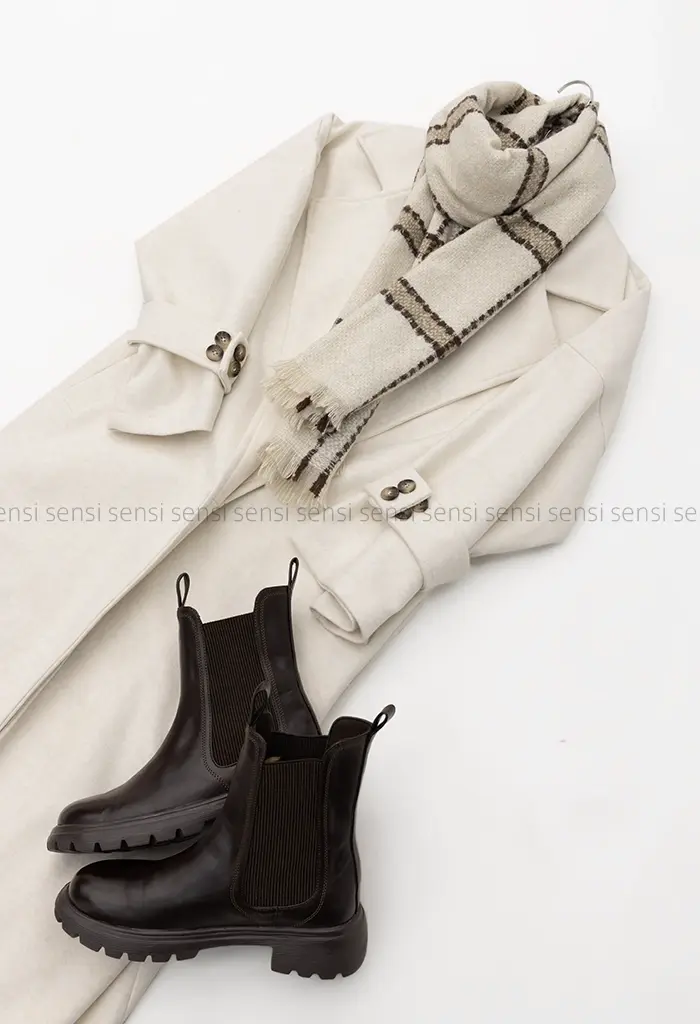 پالتو فوتر پشت دکمه آستر دارکد1004549