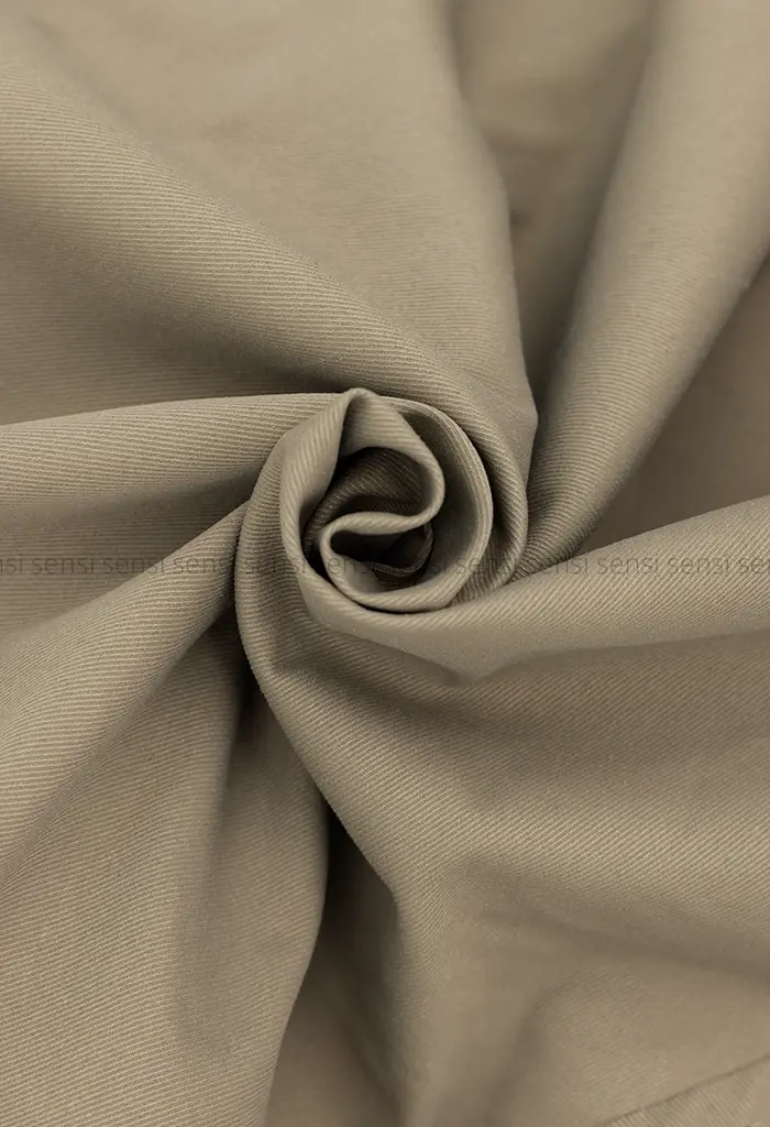 ترنچ کت یقه ایستاده کتان@کد1004635