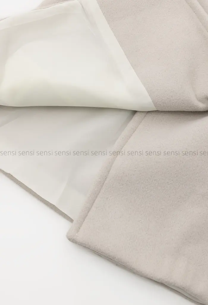 ترنچ کت یقه ایستاده فوتر@کد1004636