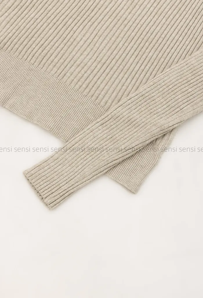 بافت یقه اسکی راه راه کد1004589