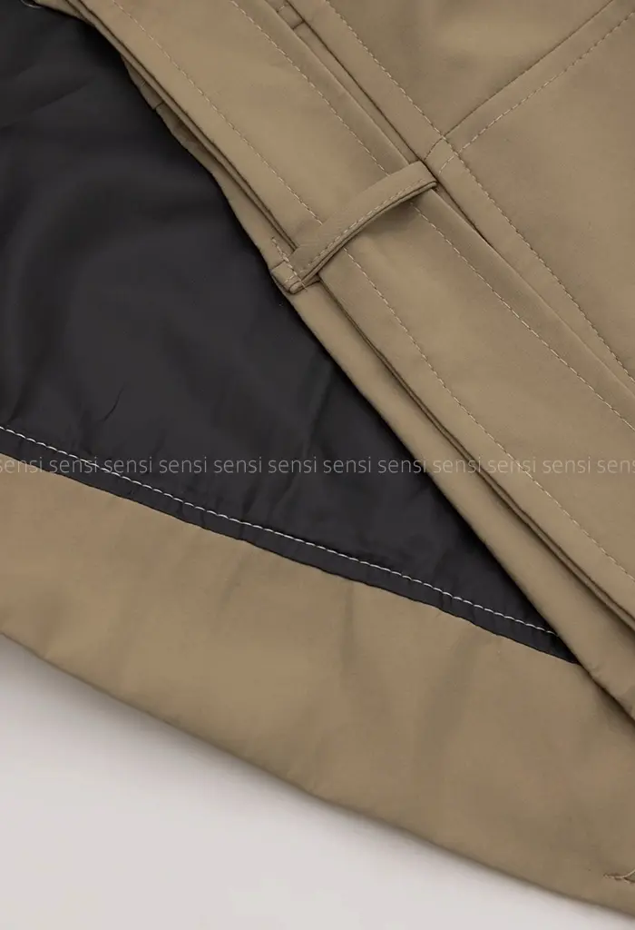 ترنچ کت پایین کمربندی @@کد1004622