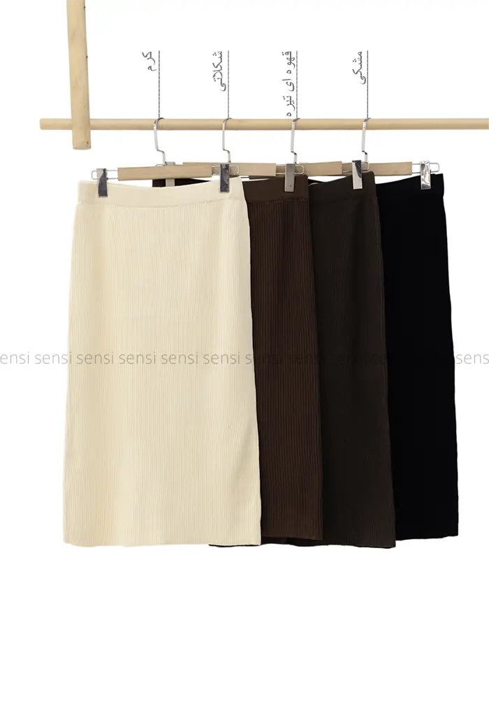 دامن بافت پشت چاک کد1004594