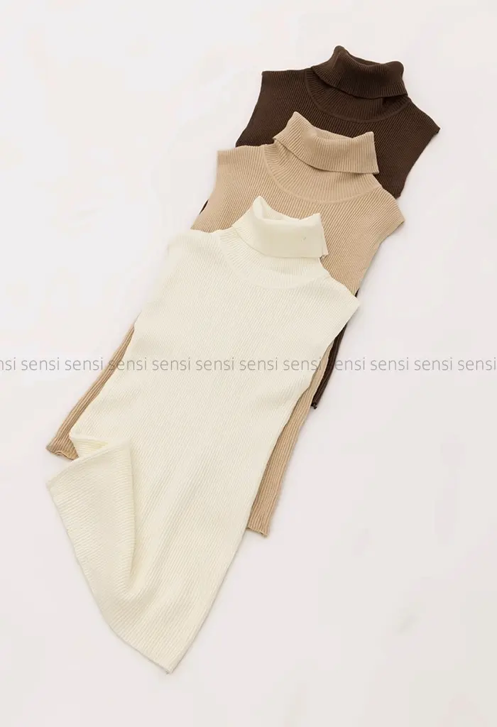 تاپ یقه اسکی بافت کد1004597