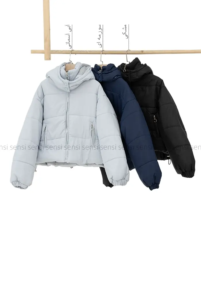 کاپشن کلاه دار پشم شیشه کد1004654