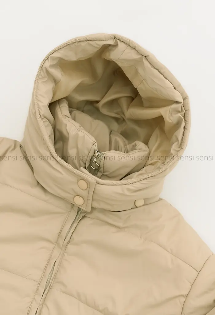 کاپشن کلاه دار پشم شیشه کد1004654