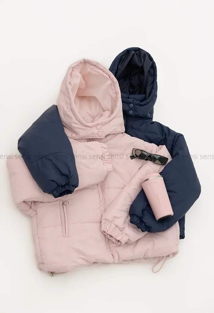 کاپشن کلاه دار پشم شیشه کد1004654