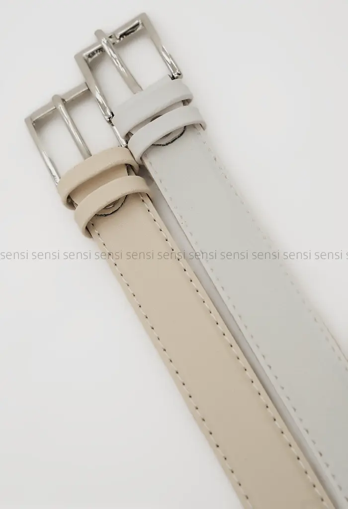 کمربند چرم رنگی دوردوخت کد1004578