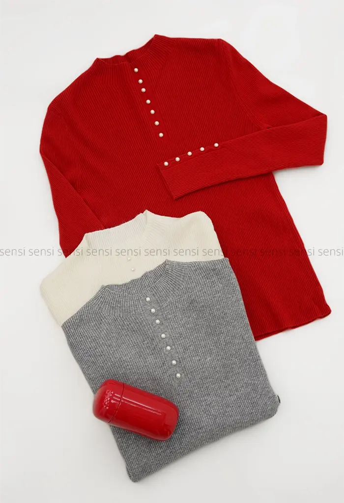 بلوز بافت مرواریدی کد1004713