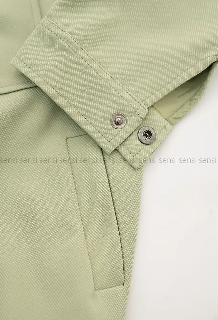 بامبر کتان کج راه جلو زیپ کد1004649