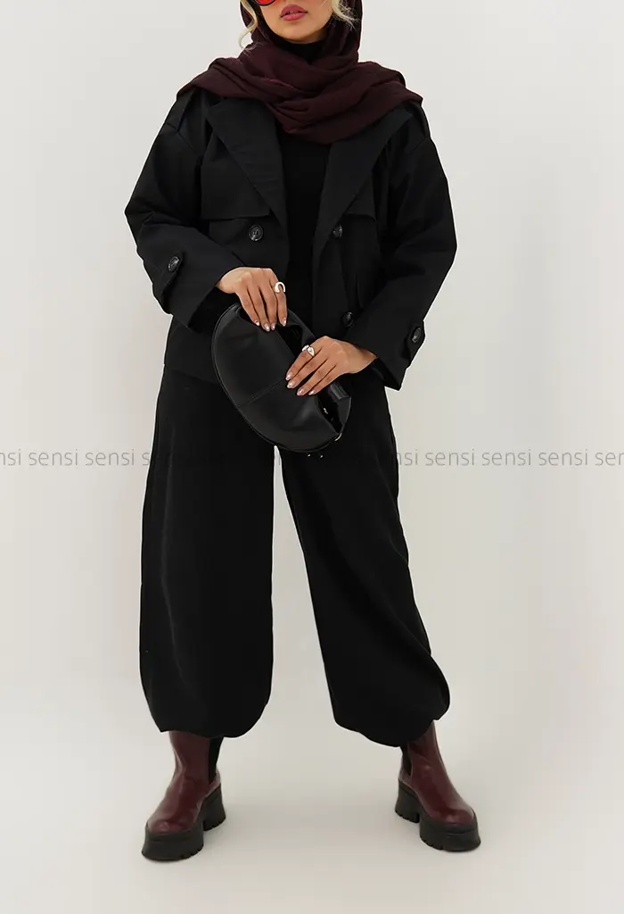 ترنچ کت کتان آستر دار @کد1004648