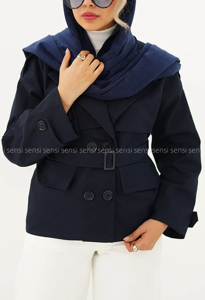 ترنچ کت کتان آستر دار @کد1004648