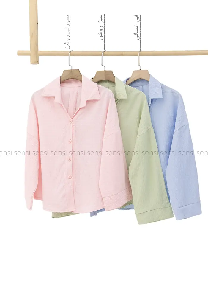 شومیز یقه7 اطلس کد1004751