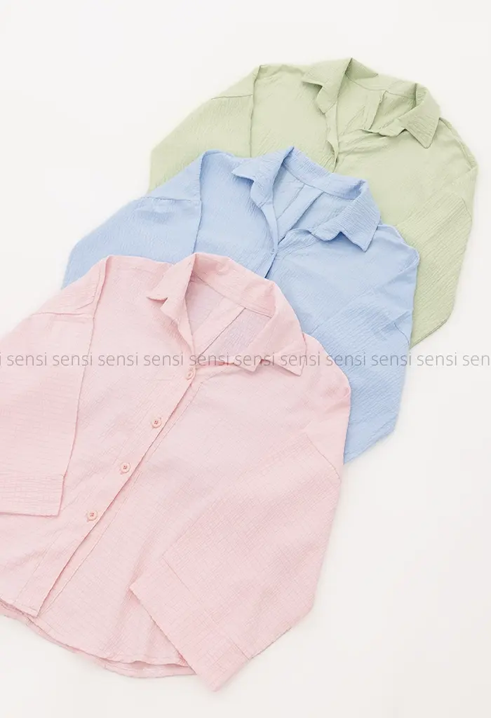 شومیز یقه7 اطلس کد1004751