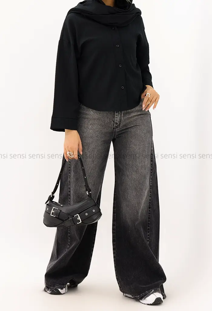 شومیز یقه7 اطلس کد1004751