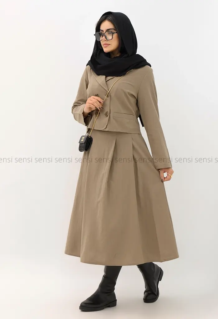 کت دامن لینن کد1004765