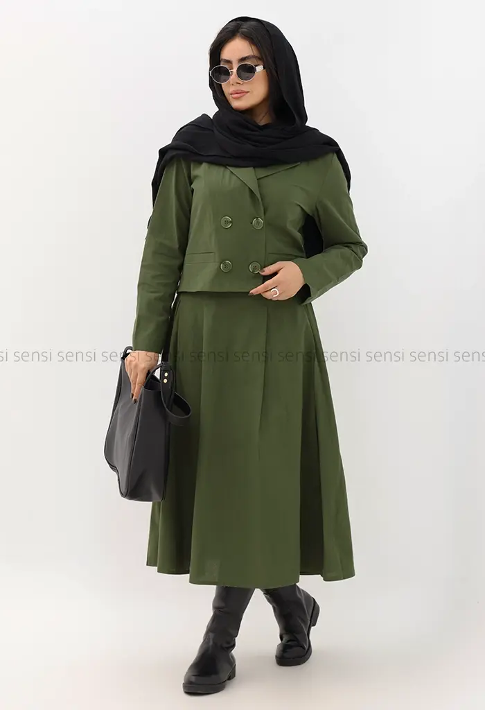 کت دامن لینن کد1004765